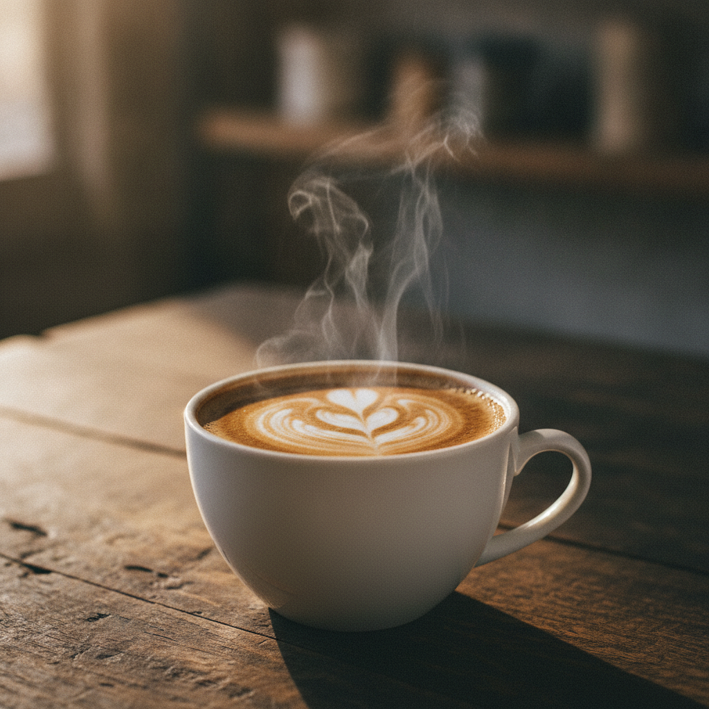 Xícara de corpo do café aveludado com crema natural